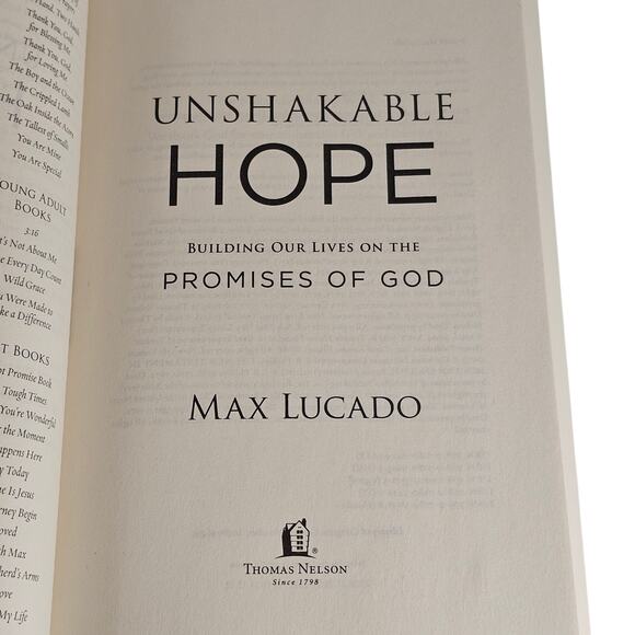 Unshakable Hope by Max Lucado Paperback 2020 Inspirational Christian Living Book - Picture 7 of 10